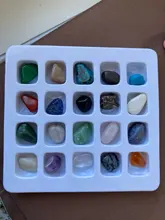 20 unids/set piedras naturales de fósiles materias primas minerales cristales ágatas espécimen para la Educación decoraciones de casa