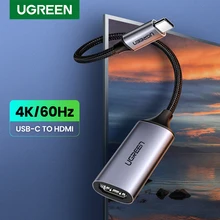 Ugreen USB C kabel HDMI typ C do HDMI Thunderbolt 3 Adapter do MacBook Samsung Galaxy S10/S9 Huawei Mate 20 P20 Pro USB-C HDMI