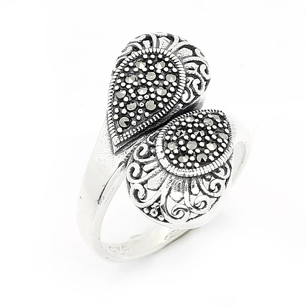 Silver Rings For Women Turkish Handmade Jewelry Brand New ladies Ring 2598  | eBay