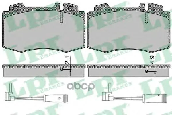Колодки Тормозные Mercedes-Benz C209/W203/W211/W220/R171/R230 Передние( 2датч.) Lpr 05p849a Lpr арт. 05P849A