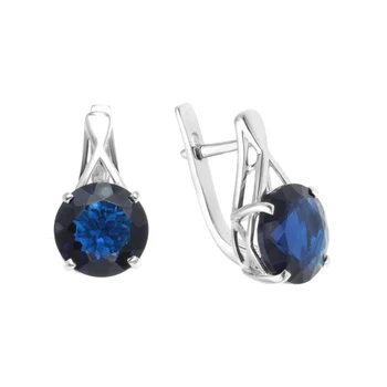 

Earrings made of silver with cubic zirconia Sint.
