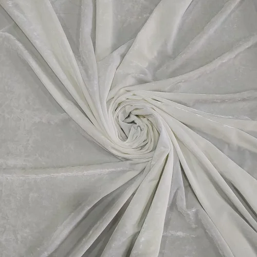 White Итальянский мраморный бархат, ПЭС, 2 способа растягивания, велюровая ткань, 150 см, швейная одежда, мода, сделай сам, для платья или костюмов - Цвет: White