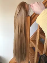 RONGDUOYI largo ondulado pelucas de cabello para mujer azul de alta temperatura fibra sintética peluca con malla frontal lado de malla con división pelucas Cosplay peluca