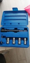 5PCS Diesel Injector Seat Cutter Tool Set Cleaner Carbon Cutting Tool Kit