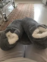 Zapatillas de casa para hombre de talla grande 48, zapatillas de invierno para hombre, zapatos de ante de felpa, calzado perezoso, calcetines suaves y cálidos