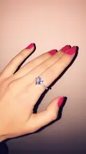 Heart Rings For Women Bridal Wedding Fashion Jewelry Engagement Ring Cubic Zirconia Elegant