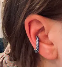 ZHUKOU-pendientes de cristal de circonia cúbica para mujer, Clips para las orejas, pendientes sin perforaciones, color dorado/plateado, modelo: VE125, 1 pieza, 2020