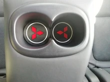 Alfombrilla antideslizante para posavasos de coche, soporte de silicona para Mitsubishi ASX Lancer 10 Pajero Outlander L200, 1/2 Uds.