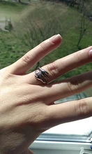 Anillo de amor creativo para mujer, joya de anillo abierto, regalo para amantes, Color plata