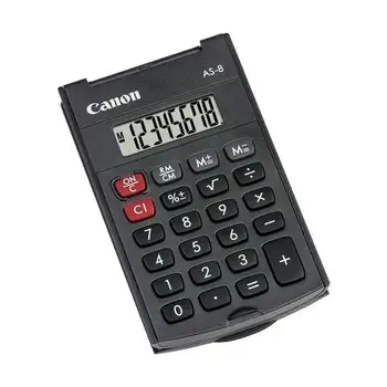 

PCs. 1 pocket calculator eco AS-8 Canon 4598 B001CANON2.21
