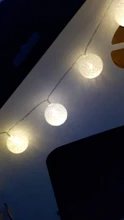 Lights-String Garland Cotton-Ball Led Wedding Party Christmas Outdoordiy Holiday 5M Crib