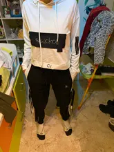 2021 primavera otoño mujer Streetwear carga sueltos pantalones de cintura alta pantalón de mujer 2 pieza Top de manga larga con pantalones Casuales