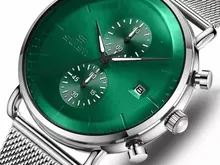 SWISH nueva moda verde para hombres relojes de marca superior de lujo impermeable deportes cronógrafo reloj de cuarzo hombres plata Relogio Masculino