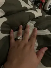 Conjunto de anillos de boda para mujer, de lujo, Plata de Ley 925, grande, compromiso, dedo africano, regalo de Navidad, joyería R4428