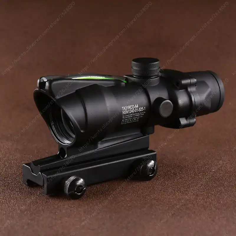 Тактический оптический прицел для винтовки Trijicon ACOG Style 1x32 с зеленой точкой
