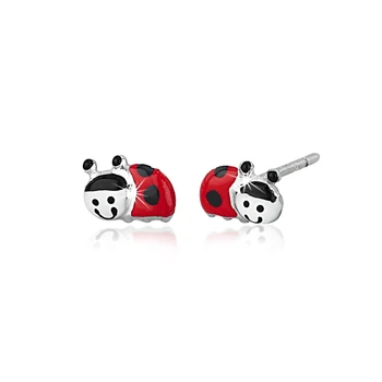 

925 sterling silver stud earrings MABINA baby ladybug 563060
