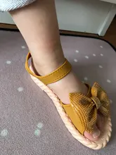 Zapatos de verano para niños, sandalias de princesa para niñas pequeñas, zapatos transpirables suaves con lazo