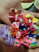 Rubber-Bands Grooming-Supplies Pet-Hair-Bows Dog-Bow Diamond Various-Style Wholesale
