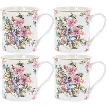 

Mug Pink Lily 275 ml (set of 4 PCs)