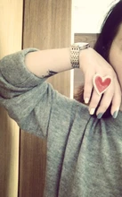 AENSOA-anillos de corazones dorados bohemios para mujer, sortija de esmalte redondo con corazón de amor bohemio para mujer, joyería con estilo de dedo 2019