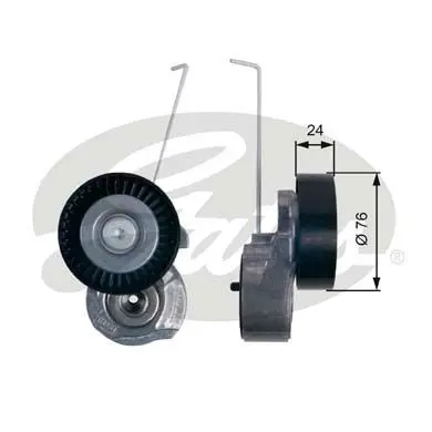 Натяжитель ремня приводного VOLVO S60/S80/XC90/XC60/XC70 3.0/3.2 06 GATES T38495