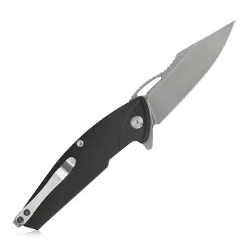 

KB221 FOLDING KNIFE 3.6" D2 STEEL BLADE G10 HANDLE Pocket Knife