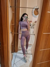 Ropa de gimnasio sin costuras parra Fitness, Leggings de cintura alta, trajes deportivos, ropa deportiva