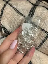 Clip Hoop Hair-Ring Braid-Tool Bead-Cuff Dreadlock Silver/rhodium 10mm 50pcs/Lot Circle