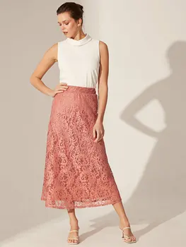 

Long Lace Skirt
