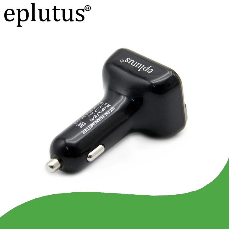 FM-модулятор Eplutus FB-07 с Bluetooth и LED дисплеем и пультом ДУ для samsung iphone xiaomi huawei универсальный трансмиттер и зарядное устройство