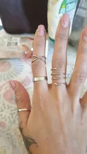 6 unids/set bohemio Vintage redondo hueco Anillos geométricos para las mujeres de moda Cruz giro anillo dedo nudillo anillos de joyería