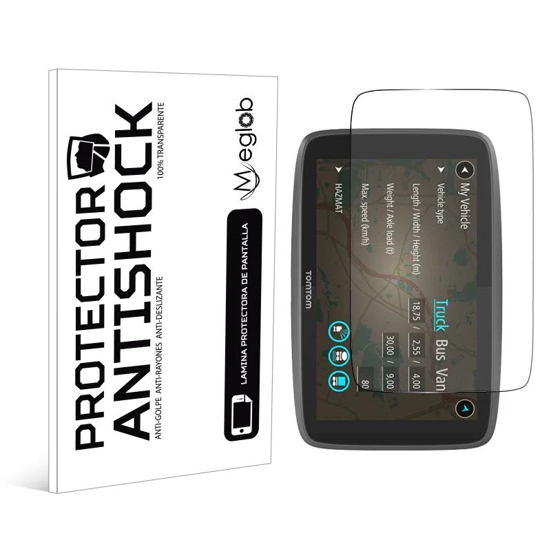 Protector de pantalla antigolpes, antiarañazos, compatible con TomTom GO 6250