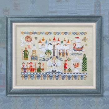 

Set for embroidery stitch OwlForest 045-СЦС-НЗ tale of царе Салтане