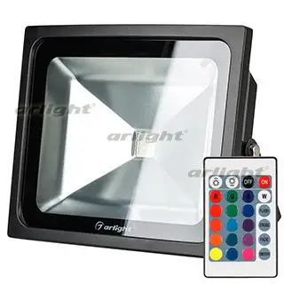 

023853 LED floodlight ar-flb-50w-220v RGB (IR remote controller 24kn)-1 pc Arlight
