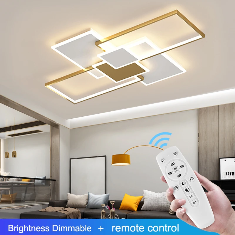 Современная светодиодная потолочная лампа для гостиной комнатное освещение