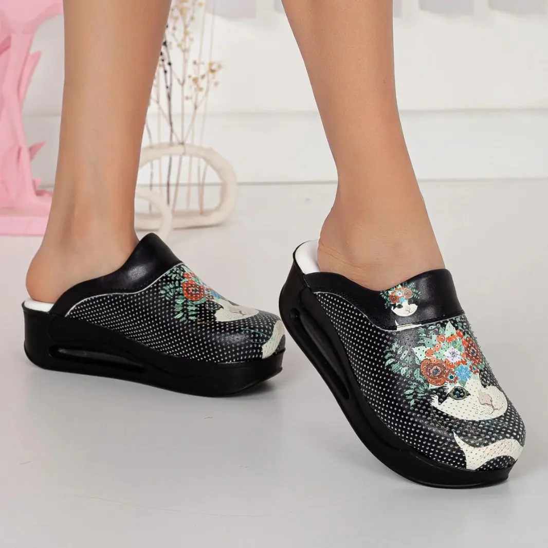 2022 Nuovo Designer Ortopedico Sabo Donna Comfort Moda Spessa Piattaforma Pantofole Tacchi Scarpe Eva Sandali Morbidi Scivoli Antiscivolo Zapatillas M