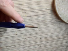 Herramienta de punzonado central multifuncional, 5 pulgadas, con resorte central, marca de indentación de madera, herramienta para carpintería