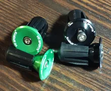Manillar de bicicleta con tapa extrema de aleación de aluminio, empuñadura con bloqueo, con tapones para MTB, 1 par