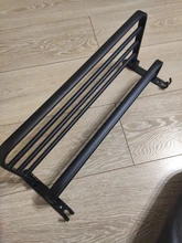 Hanger Organizer Towel-Holder Shower-Rack Bathroom-Accessories Folding Black Aluminum