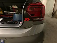 Cinta reflectante de flecha de seguridad, adhesivo de advertencia reflectante para camión, motocicleta, coche, Estilismo, 10 Uds.