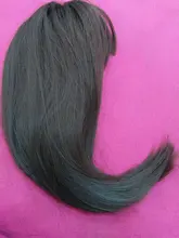 LOUIS FERRE marrón Bob pelucas con flequillo medianas de onda sintético Peluca de pelo para las mujeres resistente al calor peluca Lolita Cosplay