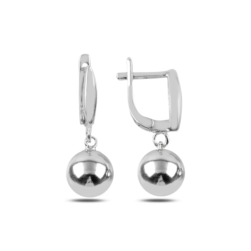 

Silver 925 Set 10mm Dangle Ball Earrings