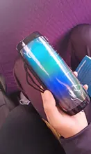 TG157-altavoz portátil inalámbrico con Bluetooth, altavoz de graves potentes para exteriores, HIFI, TF, Radio FM, con luz LED