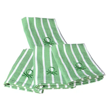 

SET 4PCS KITCHEN TOWELS 33X45CM 170GSM 100%COTTON GREEN CASA BENETTON