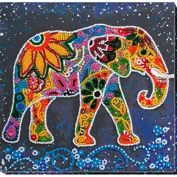 

Amv-046 set for embroidery with beads 'Indian elephant '20*20 cm