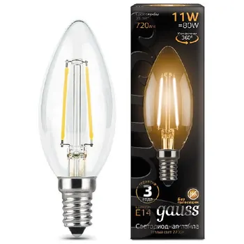 

Gauss filament candle lamp E 14 11 W 2700 K 103801111