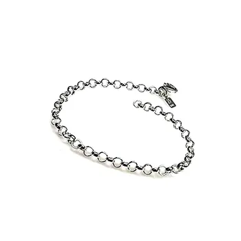 

Law silver bracelet 925m smooth chain rolo [AB1310]