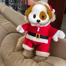 Christmas Pet Dog Cat Costumes Funny Santa Claus Costume For Dogs Cats Winter Warm Dog