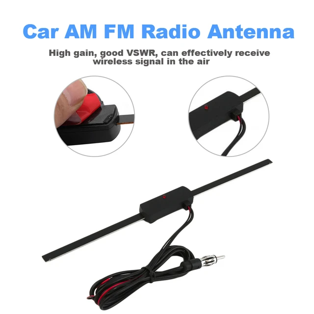 Amplificador de señal de antena de coche Universal, DAB + Radio FM, antena  aérea, Plug Play, VHF, UHF, antena automática Mayitr, accesorios para coche,  1 unidad