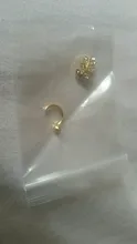 Pendiente de cartílago falso para mujeres y hombres, Clips de oreja sin Piercing, de hojas doradas, joyería, regalos al por mayor